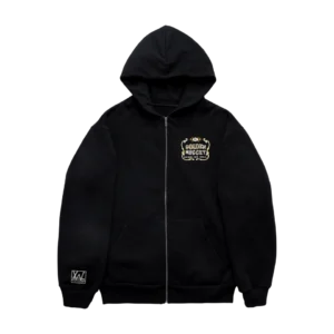 Golden Nugget Zip Up Hoodie - Black