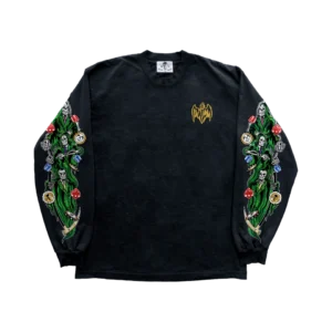 Three Reapers Dice and Chips Long Sleeve Shirt - Black