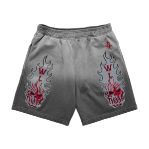 Warren Lotas Houston Rockets Flaming Skull Shorts